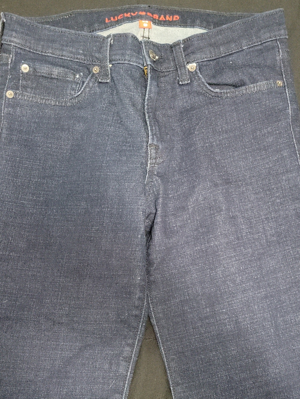 Lucky Brand Size 6/28 Sweet Mid Rise Straight Jeans Dark Wash